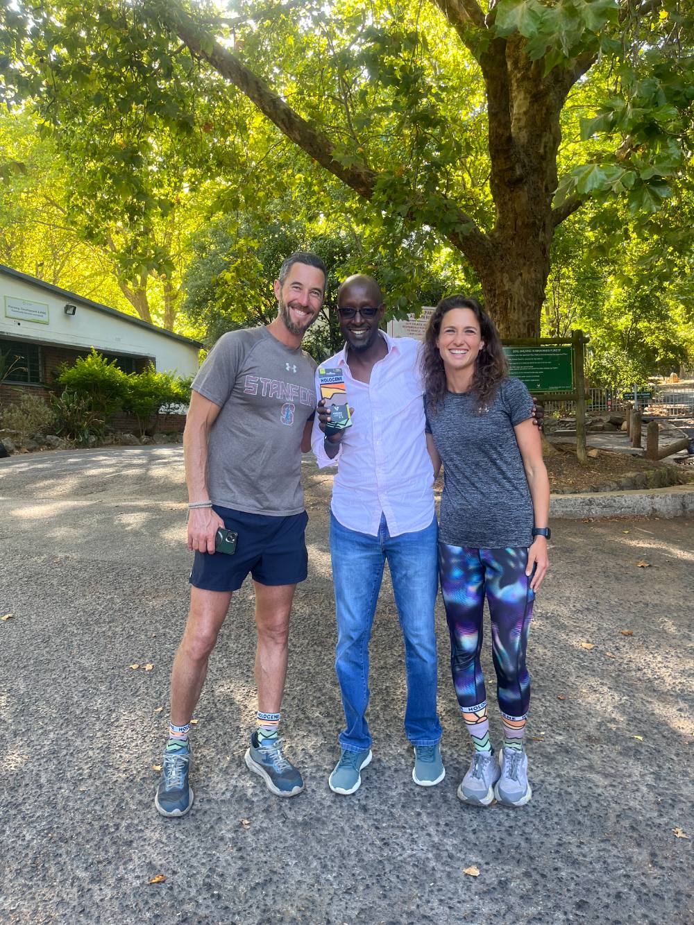Collin Mugisha with the Holocene Ventures team